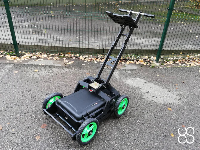 Carro GPR para levantamientos terrestres para sistemas Zond GPR
