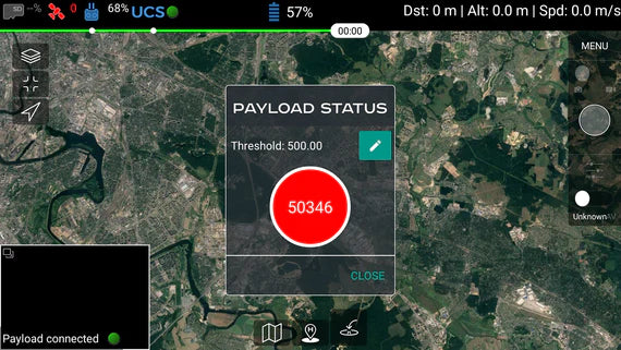 Paquete de software UgCS para detector de metano